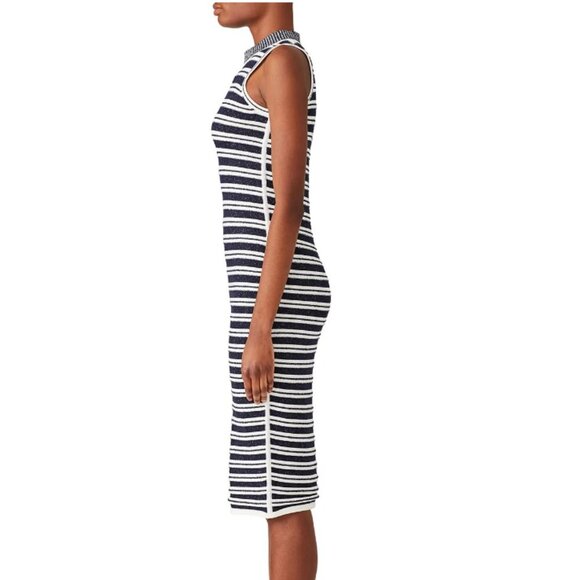 Jason Wu GREY Blue Stripe Knit Dress size medium - Picture 3 of 9